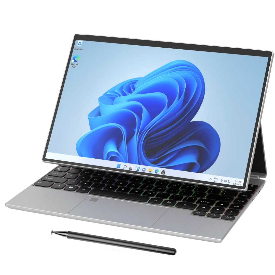 2024 14 pulgadas Yoga giratorio 360 grados multi pantalla táctil huella digital negocios Oficina Notebook 2 en 1 tableta portátil con bolígrafo