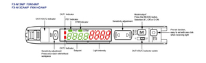 Senpum Dual Digital Display PNP-Erkennung Glasfaser sensor 2 Ausgangs relais Typ Glasfaser sensor mit Verstärker