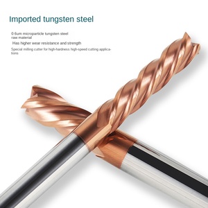 55 Degree Tungsten Steel Flat <strong>Cutter</strong> 4-Edge Decimal Point Milling <strong>Cutter</strong> Carbide Coated End Mill for CNC Machining - Product Image 3