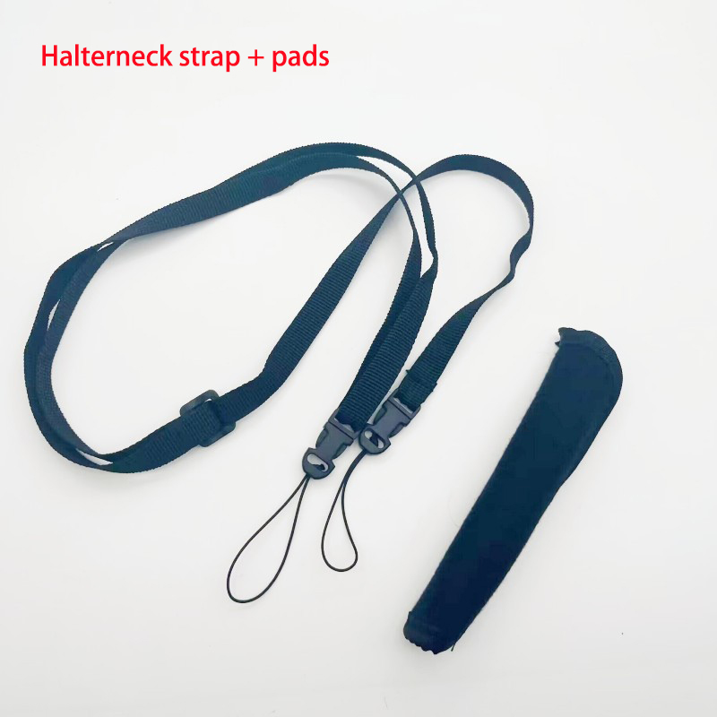 Black - Halterneck lanyard + protective pad