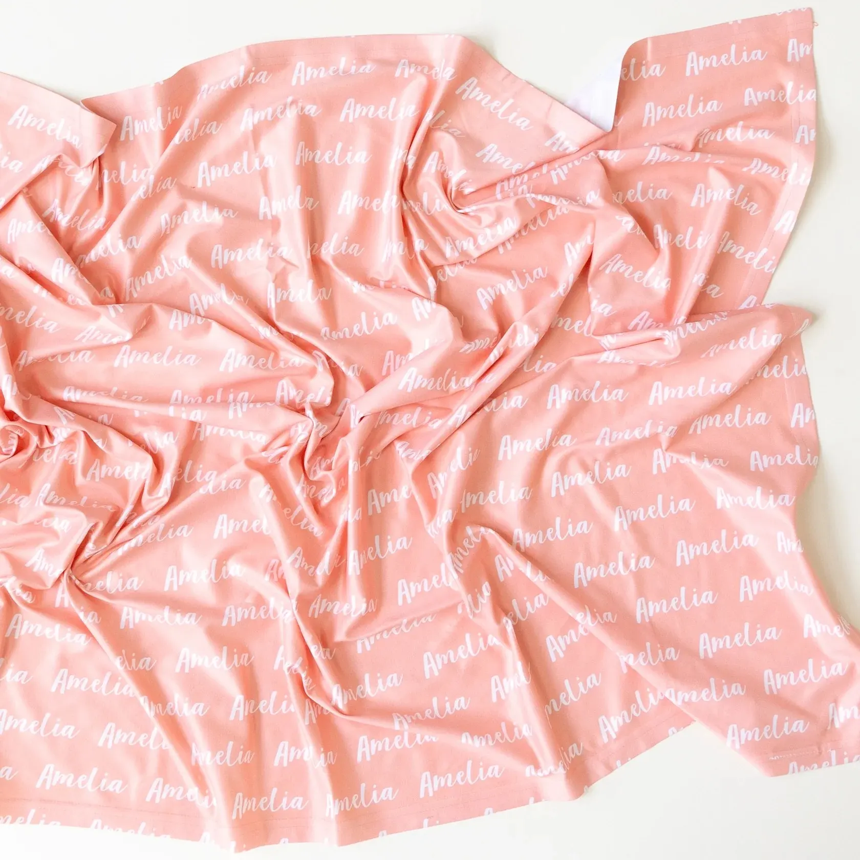 Manta de Jersey elástica personalizada manta de nombre de bebé recién nacido regalo de recepción