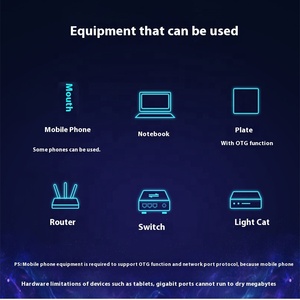 USB <strong>Type</strong> C to RJ45 Ethernet Cable RJ45 Cable Directly <strong>Connected</strong> Gigabit LAN <strong>Network</strong> Adapter for MacBook Pro/Phone - Product Image 4