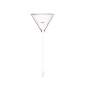 Phòng thí nghiệm sinh học 75mm thủy tinh borosilicate Phễu dài và ngắn, Phễu Silicon có thể gập lại được sử dụng trong các cảnh hóa học - Product Image 3