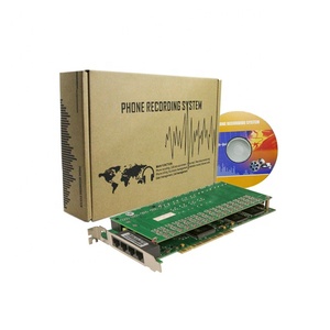 Registrador de voz de llamada telefónica de red PCI de 32 líneas/Sistema de grabación de audio de radio/intercomunicador
