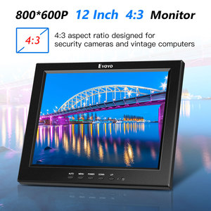 Eyoyo EM12A 12 Inch 800x600 Portable 4:3 <strong>TFT</strong> <strong>LCD</strong> Mini HD Bulit-in Speaker Screen HD MI CCTV <strong>Monitor</strong> <strong>with</strong> <strong>BNC</strong> VGA AV HD MI <strong>Input</strong> - Product Image 2