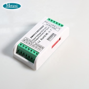Мини DMX управлением 3 каналов DMX приемник Светодиодная лента RGB DMX512 декодер диммер драйвер с dip-переключатели