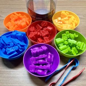 KS Kids Color Classification Rainbow <strong>Toy</strong> Set Montessori Engineering Vehicle Cognition Counting Matching <strong>Toy</strong> - Product Image 6