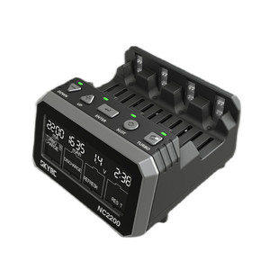 SKYRC NC2200 DC 12V 2A AA AAA NiMH/NiCDバッテリー多機能充電器、RCレーシングドローンパーツ用12V/2A電源アダプター付き - Product Image 1