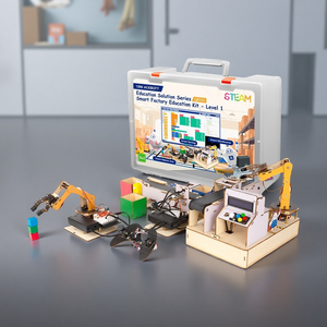 Kit di apprendimento del braccio del Robot di fabbrica intelligente di ACEBOTT | Robotica di smistamento a forma di ESP32, Kit di programmazione compatibile con Arduino - Product Image 1