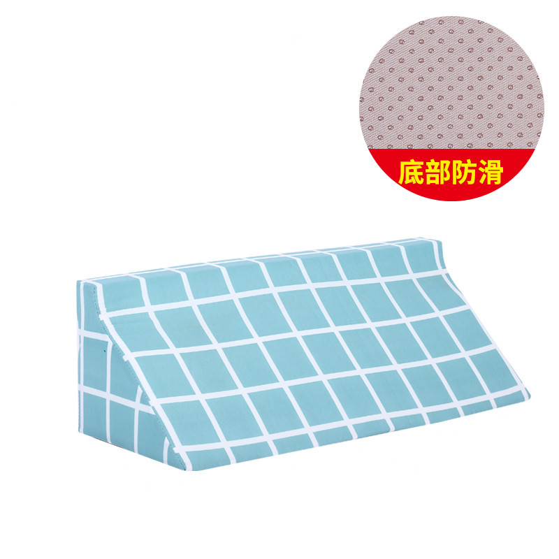 R-shaped green checkered fabric surface anti-slip