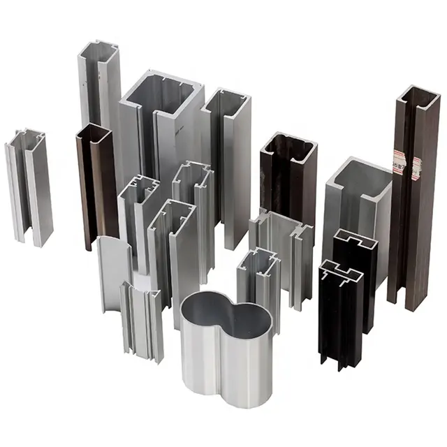 Rail de porte coulissante en acier inoxydable, pour armoire, profilé en aluminium