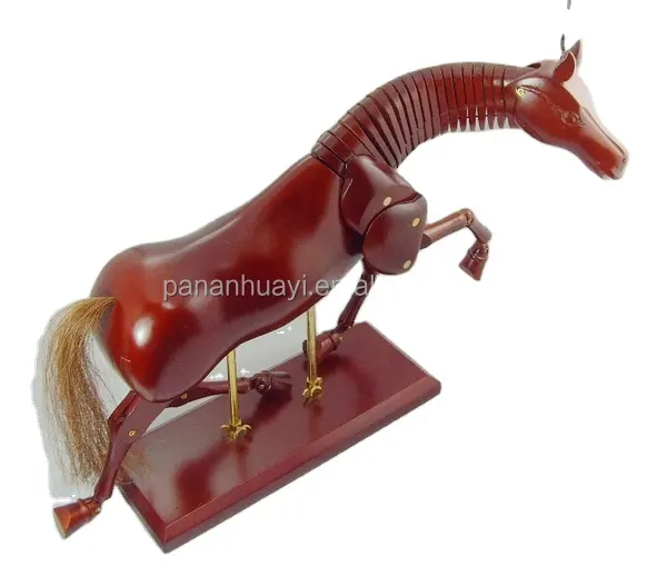 Venta directa de fábrica de alta calidad "8" 12 "16" 20 "Artista de madera dibujo pintado caballo maniquí para recursos de enseñanza