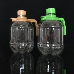 500ml <span class=keywords><strong>1L</strong></span> 1.5L 2L透明ロングネックプラスチックビールワインボトルアンバークリアブルー