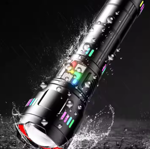 Tùy chỉnh 100000 lumen dẫn ngọn đuốc chiến thuật đèn pin USB nhôm có thể sạc lại hợp kim cơ thể đèn cho săn bắn hoặc khẩn cấp - Product Image 5