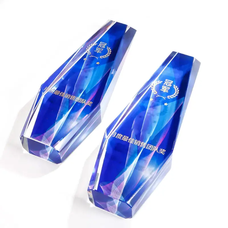 Groothandel Kristallen Glazen Boltrofee 3d Laser Gegraveerde Kristallen Trofee Kristallen Bol Glazen Prijs Trofee 3d Glas Award