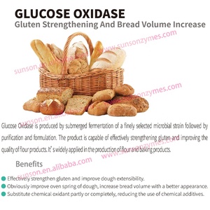 Bánh Enzyme <span class=keywords><strong>glucose</strong></span> oxidase như bột Improver để tăng cường gluten, thay thế hoặc giảm việc sử dụng VC trong nướng - Product Image 2