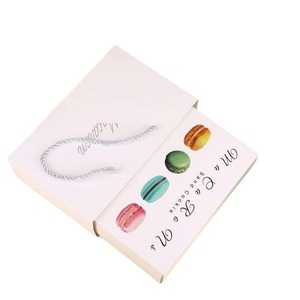 Bán buôn 12 Piece loại ngăn kéo vàng dập Macaron sô cô la Cookie bao bì hộp giấy với ngăn - Product Image 5