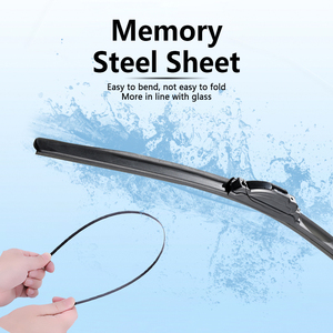 Trendy ruitenwisserblad Multifunctionele beenloze ruitenwissers Natuurrubber ruitenwissers voor 95% van de auto's - Product Image 4
