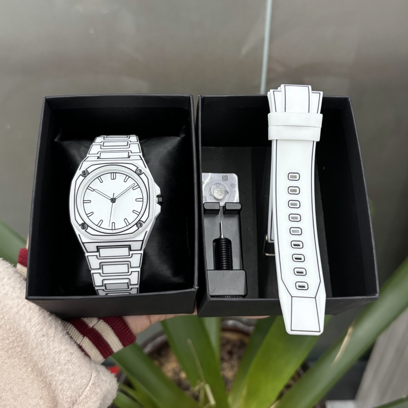 Coffret cadeau de luxe 3 blanc
