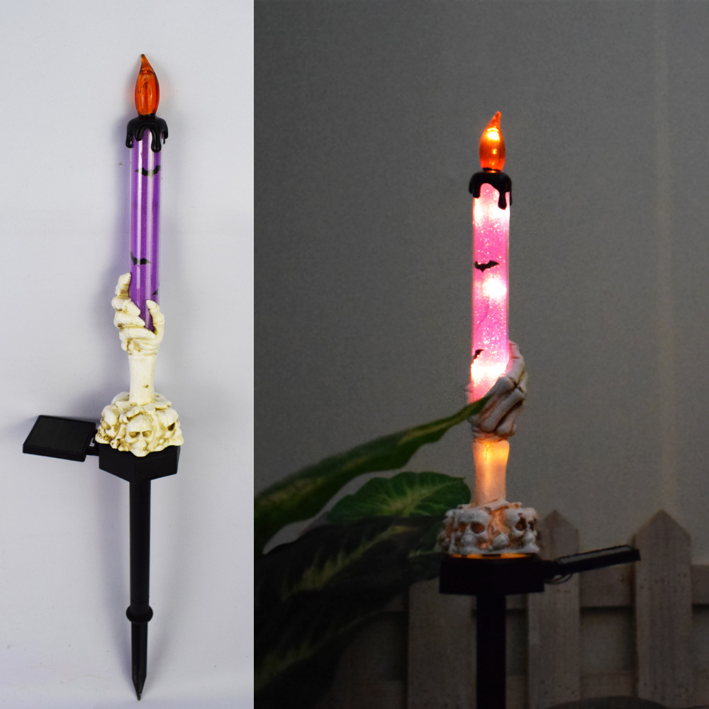 Ghost hand candle single (purple)