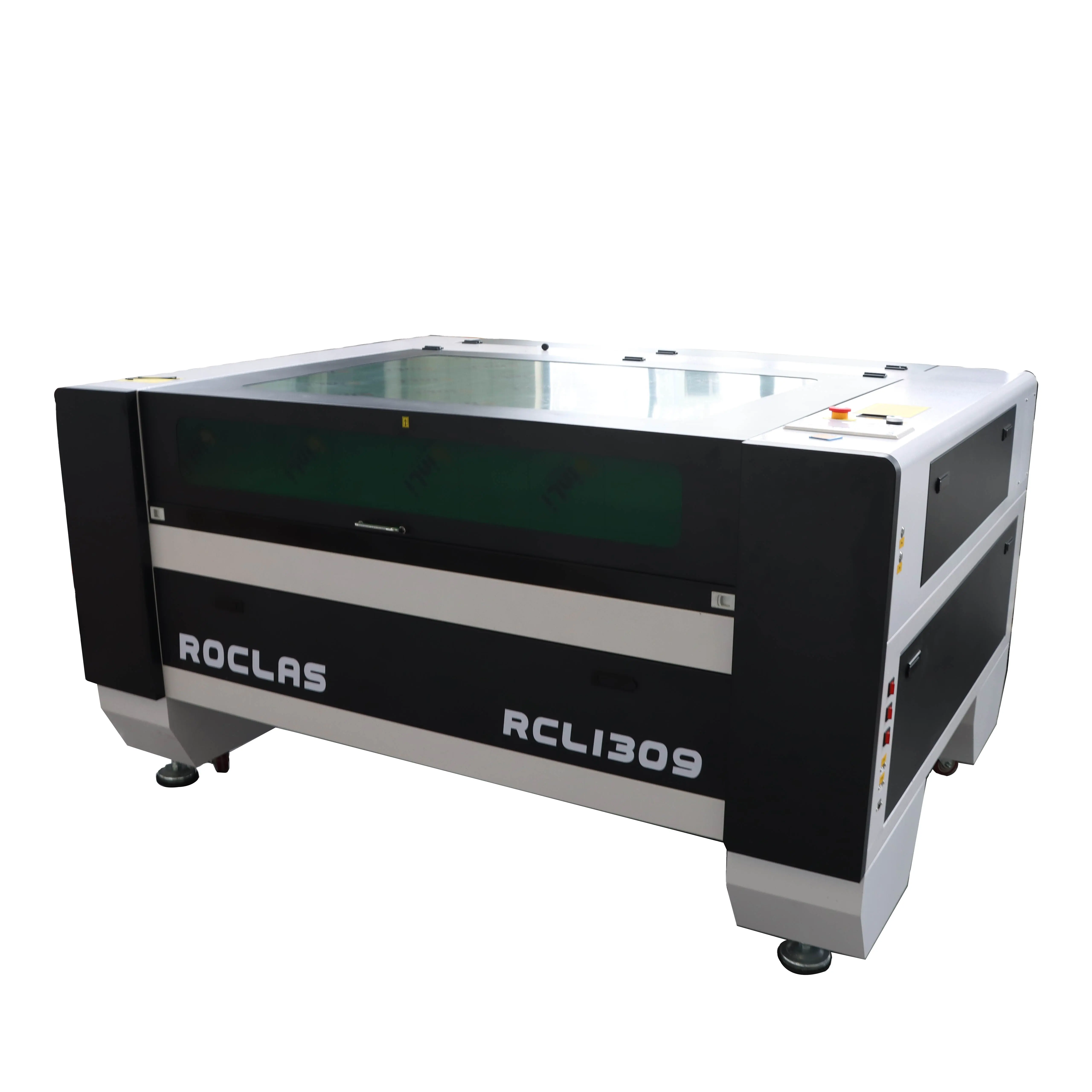 Máquina automática de gravação a laser CO2 de alta eficiência RCL1309 para chapa de metal acrílico plexiglass pano de vidro couro