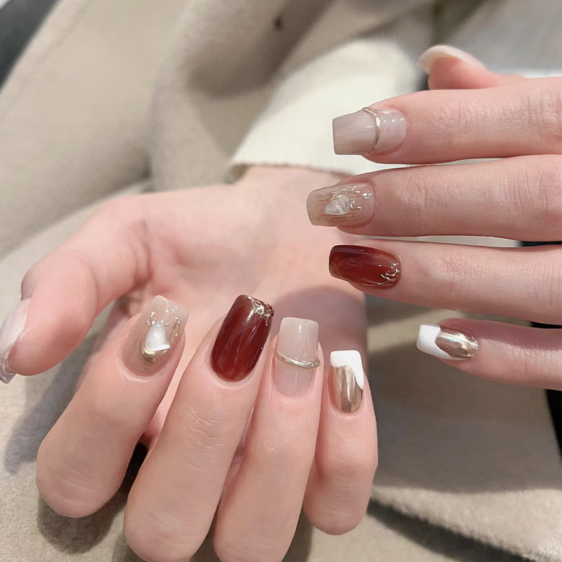 ริบบิ้นสีม่วง BY1198ปิดผนึกสีทอง