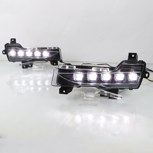 MRD מתאים לטסלה דגם 3 Y עיצוב <span class=keywords><strong>B</strong></span> <span class=keywords><strong>LED</strong></span> רצף תאורת יום עם איתות צהוב פועל אור פגוש קדמי