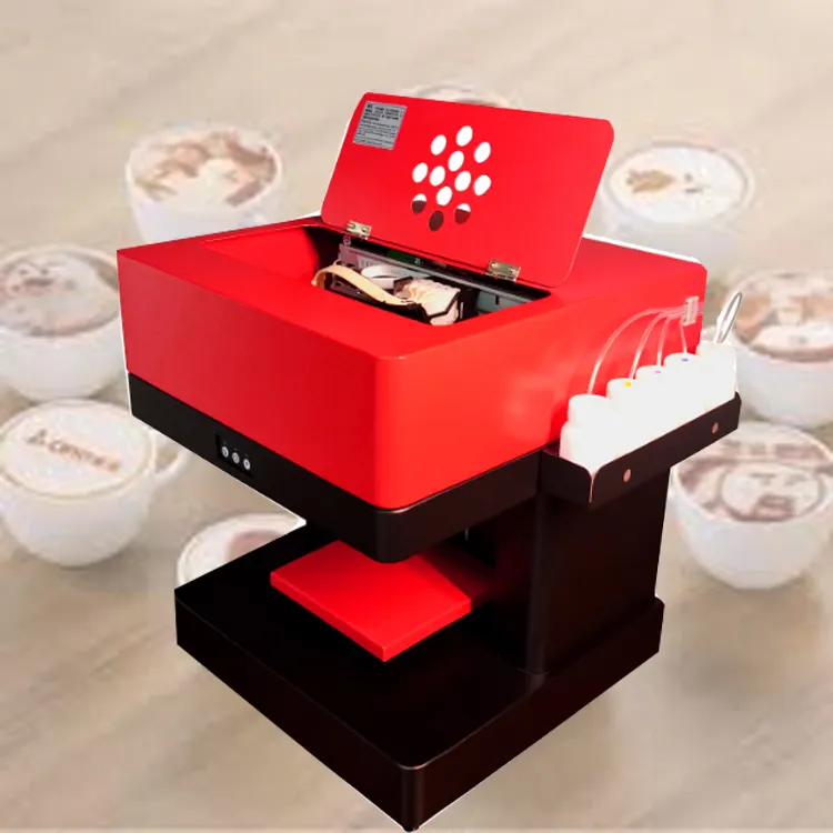 Máquina de impressão de arte café latte máquina de impressão de biscoitos a jato de tinta