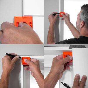 Mini taşınabilir kapı ve pencere tesviye cetvel el aletleri ağaç İşleme hattı Scriber delik konumlandırma ölçüm cetveli - Product Image 6