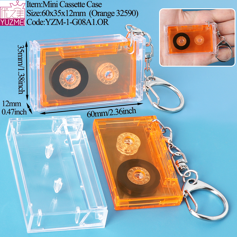 G08B Mini Cassette Case Orange No NFC