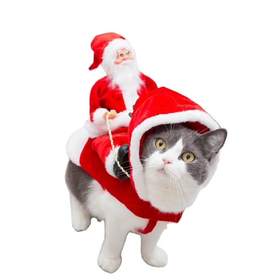 Лучшие товары, Рождественская одежда для домашних животных, теплая одежда, собака, кошка, дизайнерская одежда для езды на олене, Санта, снеговик, худи, пальто для собак, костюмы для косплея