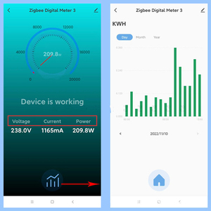 Tuya Zigbeeデジタルメーターモジュール0.2-80A単相スマートスイッチZigbeeエネルギーメータークランプ付き - Product Image 3