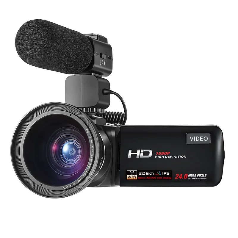 Nouvel arrivage caméra numérique Full HD 1080P Zoom optique 16X télécommande enregistrement vidéo