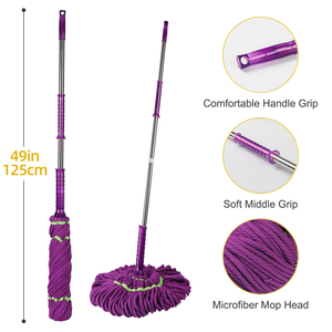 2023 Chất Lượng Cao Nhà Máy Bán Buôn Tùy Chỉnh Màu Sắc Dễ Dàng Sử Dụng Twist Lau Ma Thuật Sợi Nhỏ Lau Cho Nhà - Product Image 2