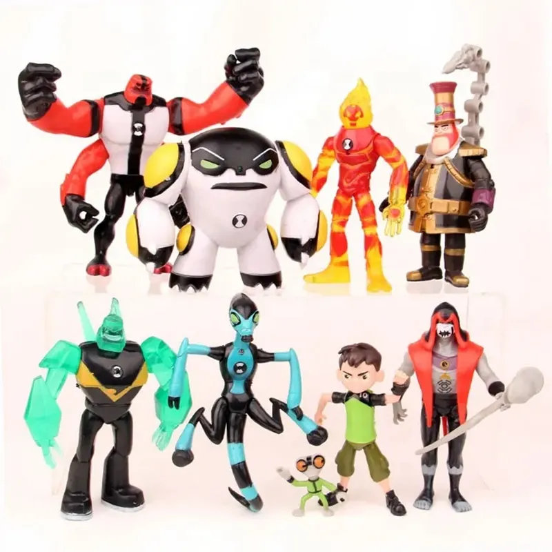 Ben 10: Protector Of Earth 9pcstoys Action Figures Cake Toppers Set Toy Collection Gift Doll Model Decoration Anime figure