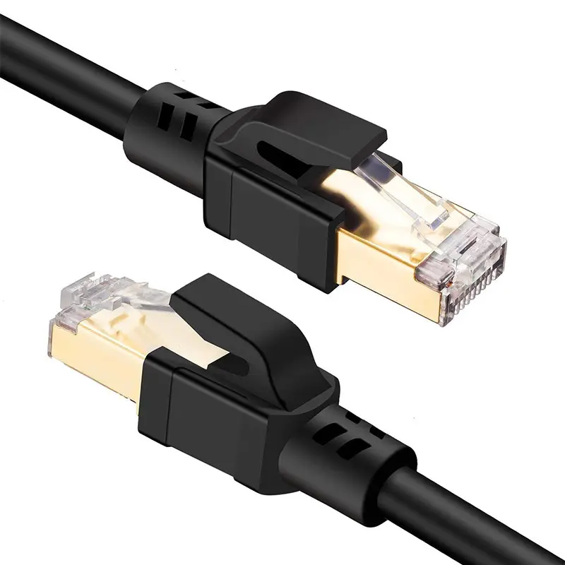 Cable Ethernet CAT 8 de ultra alta velocidad, 40Gbps, 2000MHz, SFTP, LAN, Cable de red de Internet con RJ45 chapado en oro para enrutador de juegos, PC