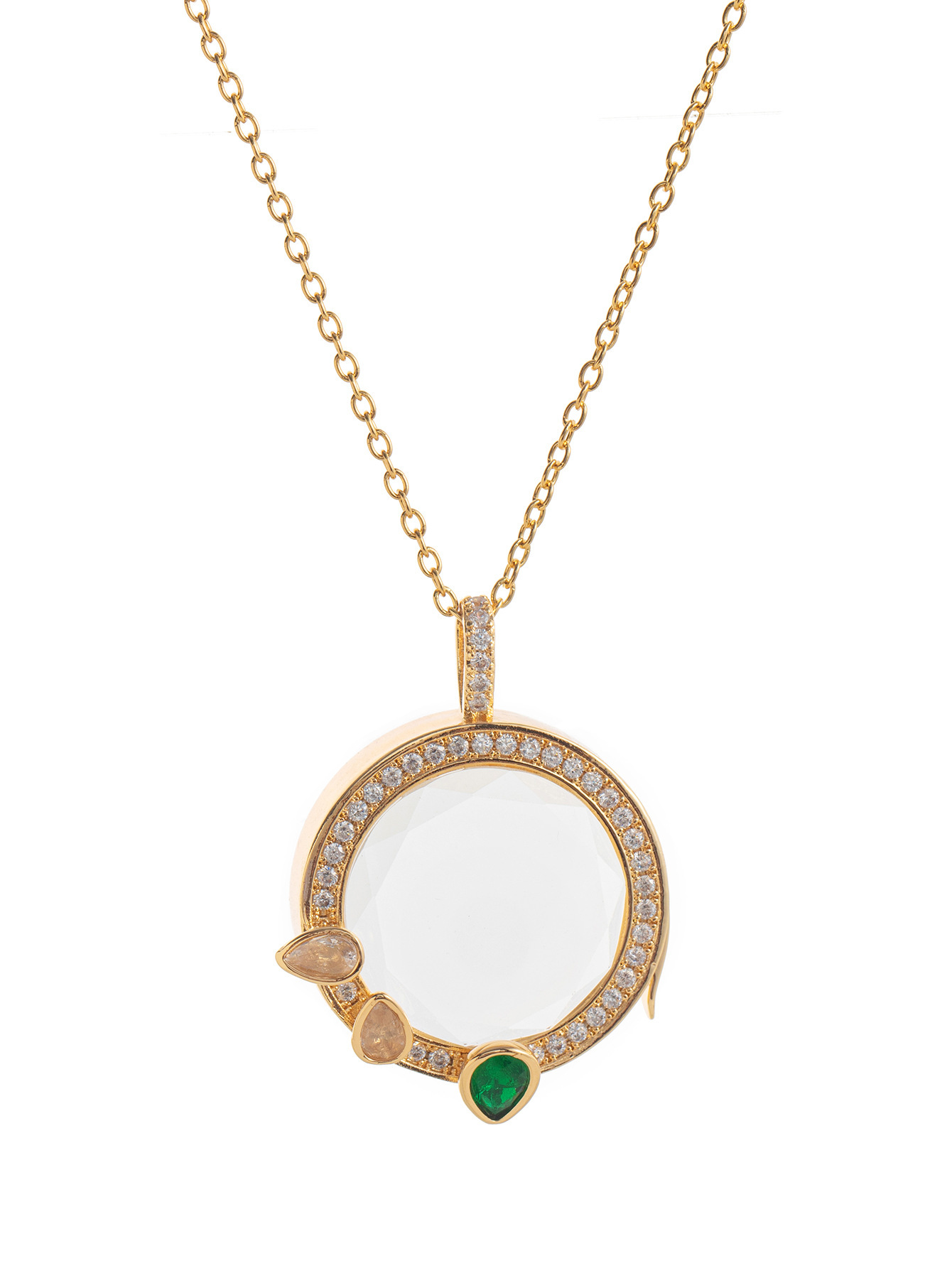 Transparent box necklace d