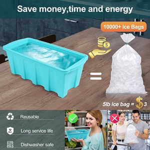 יצרנית קרח גדולה נוספת עבור צולל קר או coolers תבניות סיליקון שמיש קר צולל קרח אמבט קרח