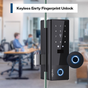 Hot Selling <strong>K5</strong> Tuya App Smart Locks WiFi Password Card &amp; Mechanical Key Unlock Electronic Glass Door Lock with TT Lock <strong>Control</strong> - Product Image 5