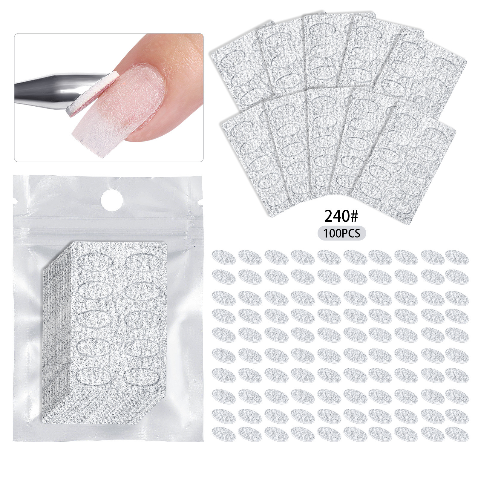 Bianco (100 pezzi/sacchetto) 240#