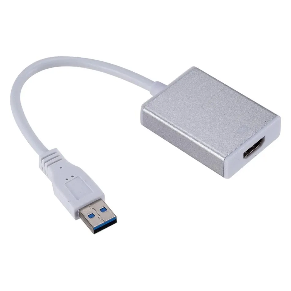 USB3.0 HDMI 변환기 어댑터 1080p USB TV USB 남성 HDMI 호환 여성 외부 그래픽 비디오 카드 어댑터 케이블