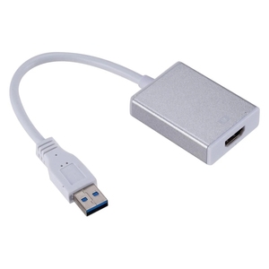 USB3.0 para Adaptador convertidor HDMI 1080p TV USB macho HDMI-Compatible hembra tarjeta de vídeo gráfica externa Cable trenzado ordenador Sto - Product Image 1