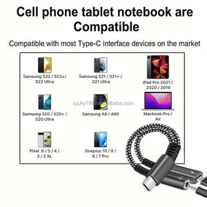 带PD快速充电适配器电缆的USB C至3.5毫米耳机和充电器适配器2合1 USB C至Aux音频插孔 - Product Image 3