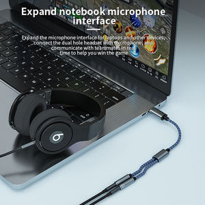 Oem Factory 3.5mm Audio Splitter Cable for <strong>Computer</strong> Jack 3.5mm Male to 2 Female Mic Aux Headset <strong>Adapter</strong> - Product Image 2