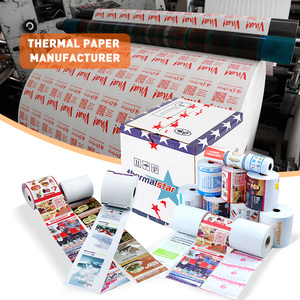 Zeilregister Custom Jumbo Roll Cash Facestock Dubbelzijdig Pos Bonnetdruk In Back 80X80 Thermisch Papier - Product Image 3