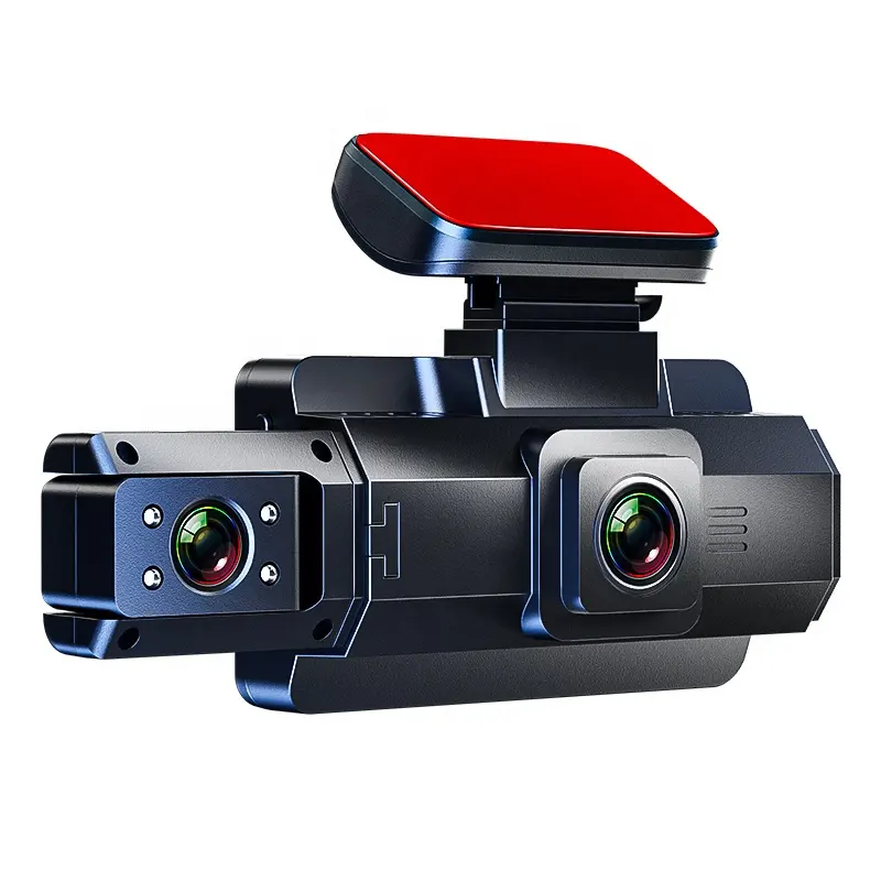 3.5 pollici IPS cruscotto dashcam anteriore 1080P all'interno cabina auto dvr 3 led IR registratore di guida telecamera per auto 360 gradi dash cam