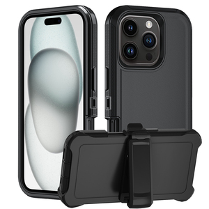 Üç geçirmez zırh cep telefonu kabuk iPhone 16 için uygundur artı her şey dahil anti-damla mat anti-skid sert kabuk - Product Image 1