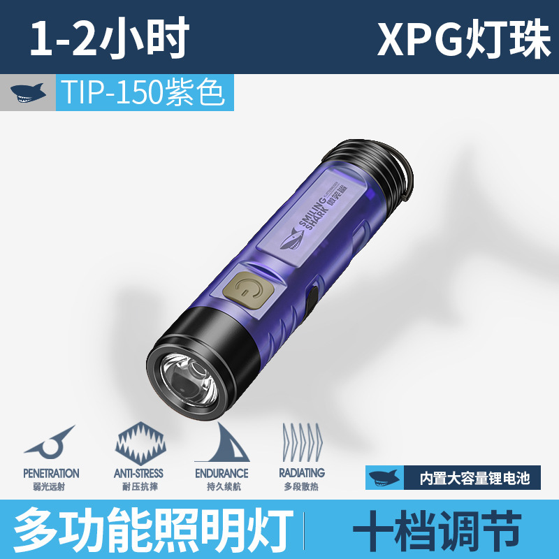 TIP-150 Portable Mini Flashlight - Purple