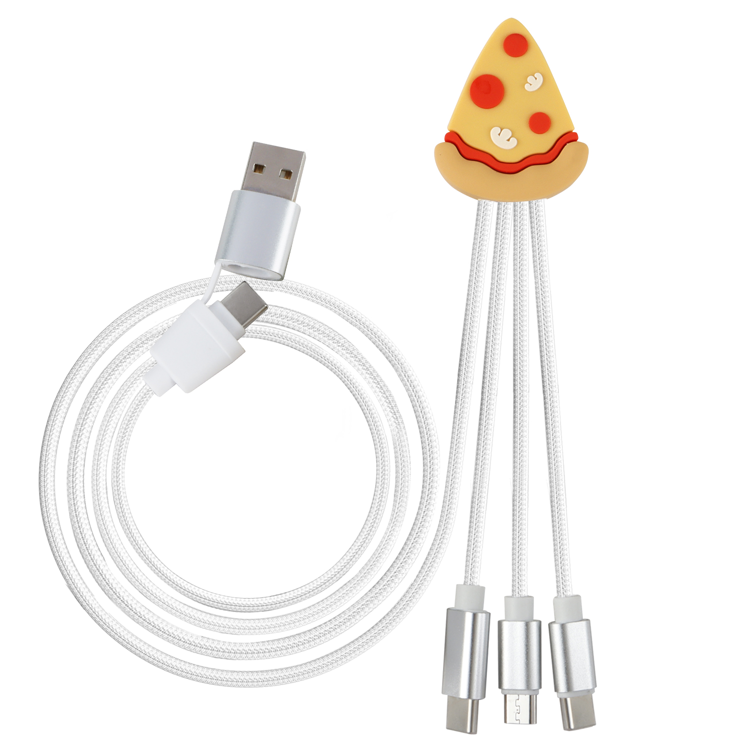 สายชาร์จ Yellow Pizza 4 in 1