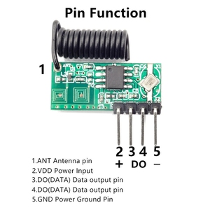RX500D 433 MHz Funkempfänger superheterodyne UHF ASK Fernsteuerungsmodul Empfangskit kleine Größe niedriger Strom